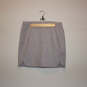 J. Crew Scalloped Edge Mini Skirt